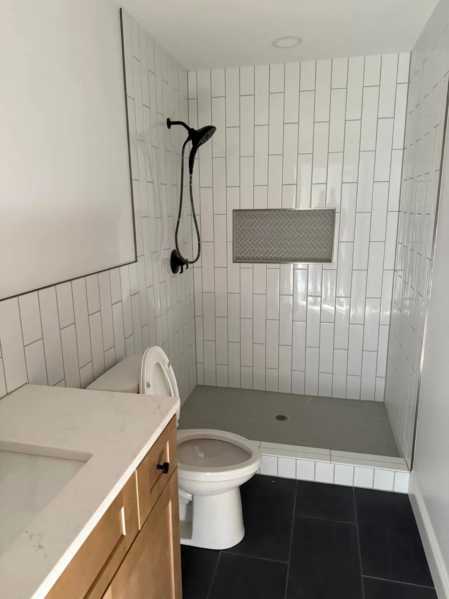 Tiled Walk-In Shower